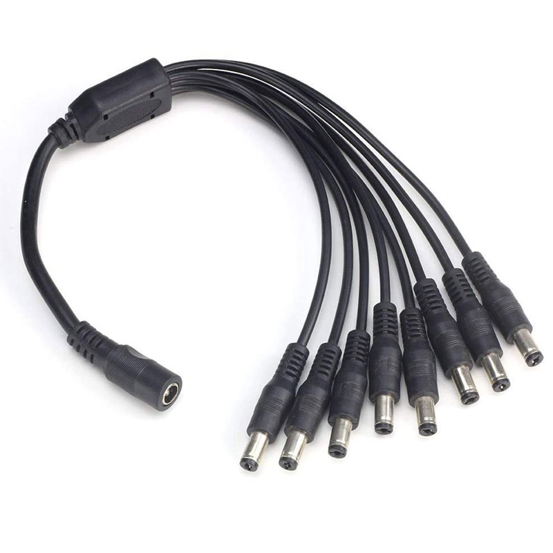 Compact Power Supply 1 to 8 Splitter Cable