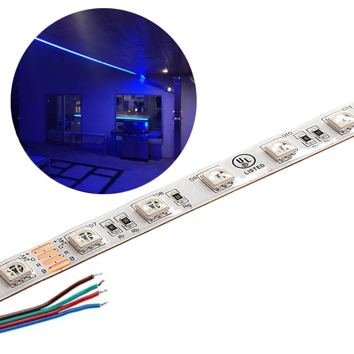 5m RGB Weatherproof LED Strip Light - Color-Changing LED Tape Light - IP64 - 12V / 24V