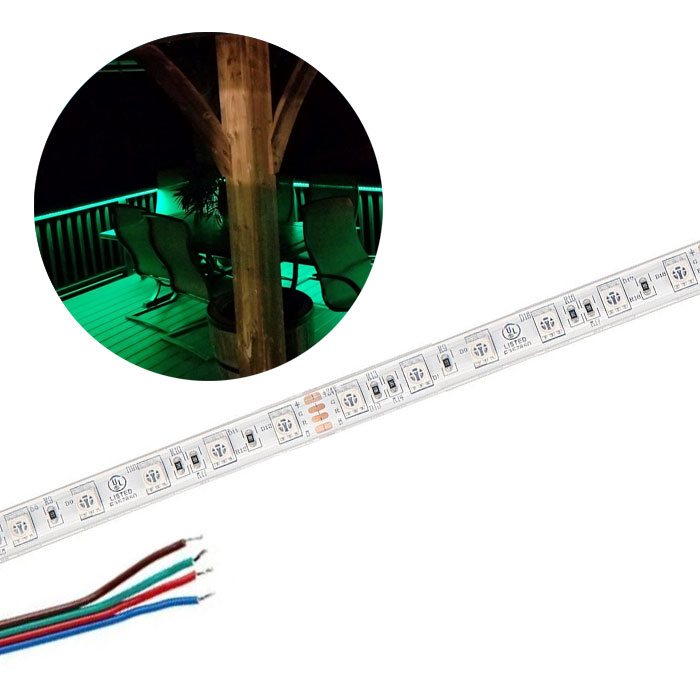 5m RGB LED Strip Light - Color-Changing LED Tape Light - 12V / 24V - IP67 Waterproof - RGB - 196.9in (16.40ft)