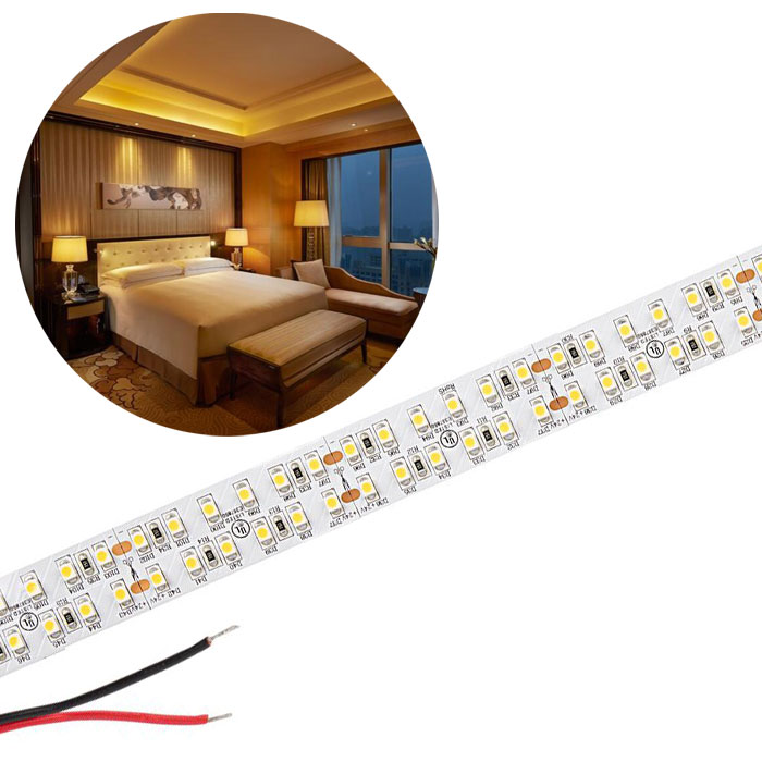 5m White LED Strip Light - Eco Series Tape Light - Dual Row - 24V - IP20