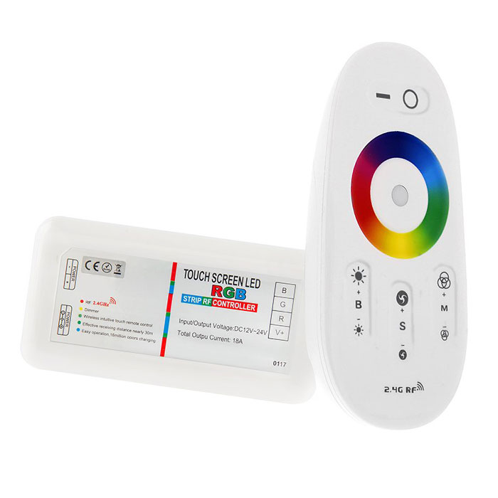 MiLight WiFi Smart RGB Controller with Touch Remote - 6 Amps/Channel - RGB Controller