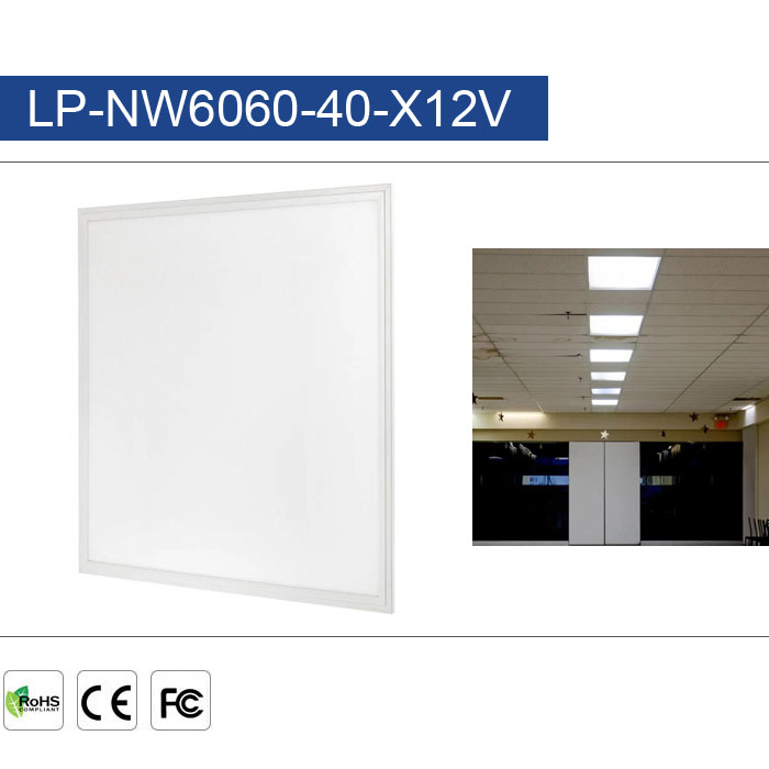 LED Flat Panel Light Fixture - 12V LED Task Light - 2ft x 2ft