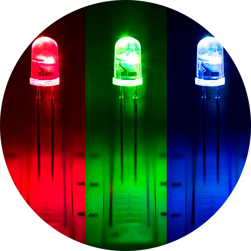 5mm Fast Color Changing LED - T1 3/4 RGB LED w/ 30 Degree Viewing Angle