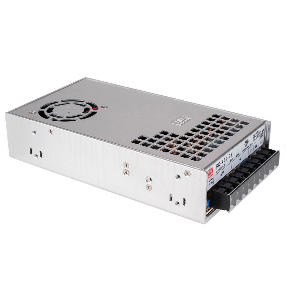 Mean Well LED Switching Power Supply - SE Series 450-600W Enclosed Power Supply - 36V DC