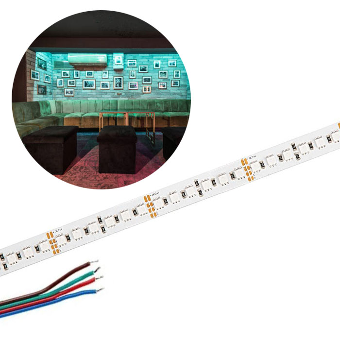 5m RGB High Density LED Strip Light - Color-Changing LED Tape Light - 24V - IP20 - RGB - 196.9in (16.40ft)