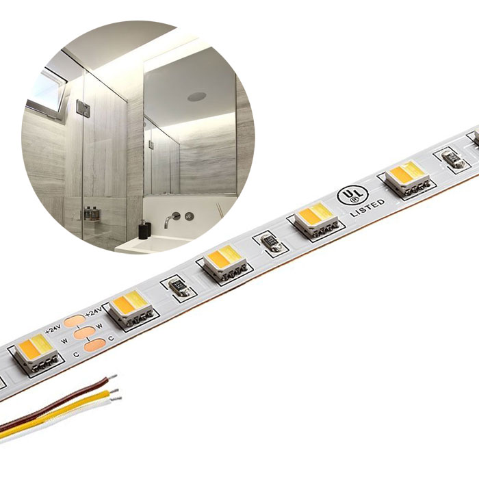 5m Tunable White LED Strip Light - LED Tape Light - 24V - IP20 - Tunable White - 196.9in (16.40ft)