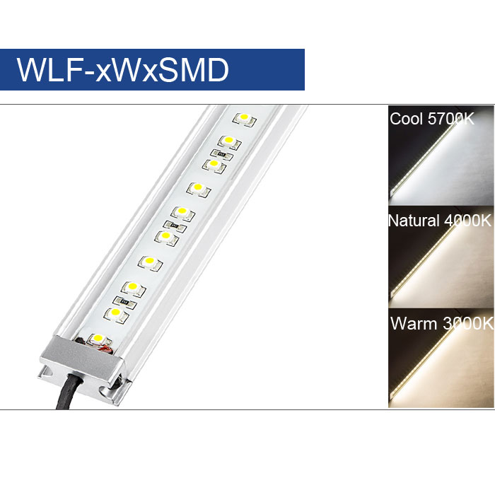 Waterproof Linear LED Light Bar Fixture - 195 lm/ft - 1ft / 2ft